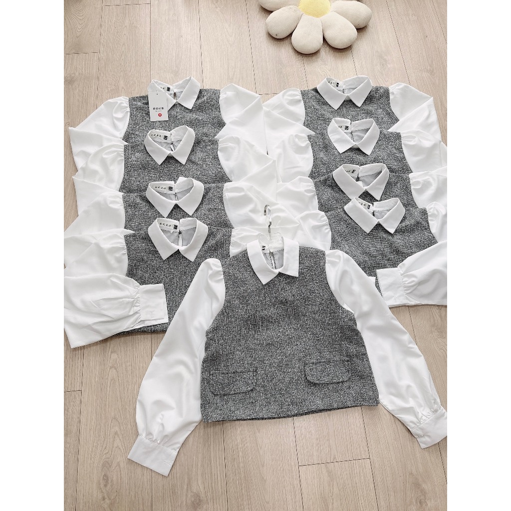 ÁO SƠ MI DẠ PHỐI 2 LỚP