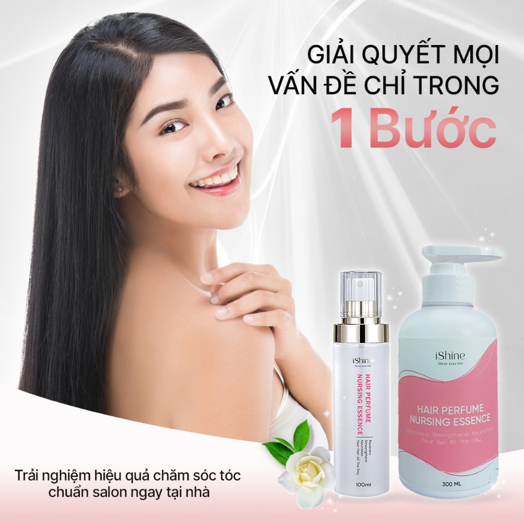COMBO Tinh Chất Dưỡng Tóc Nước Hương Nước Hoa iShine 300ml + 100ml