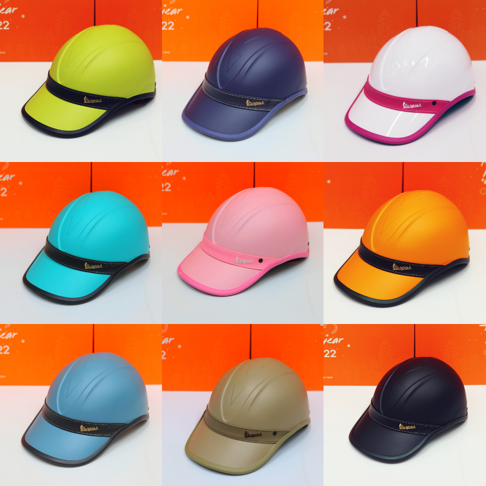 Mũ bảo hiểm Vespa đai da thể thao cao cấp cho cả nam và nữ