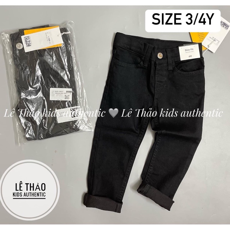 Quần bò đen cho bé