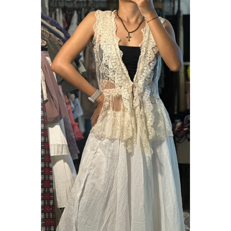 Áo khoác ren freesize