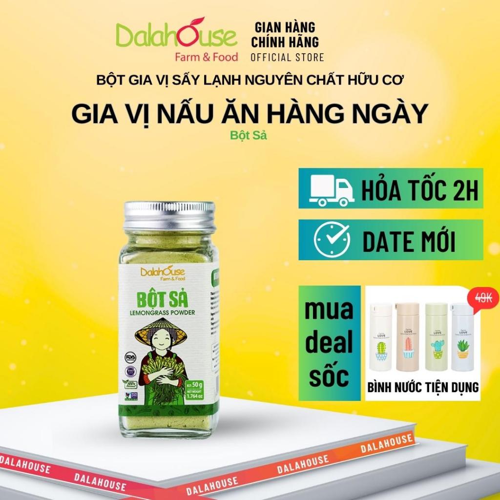Bột Sả Hữu Cơ Dalahouse 50g Công Nghệ Sấy Lạnh Tiêu Chuẩn Châu Âu