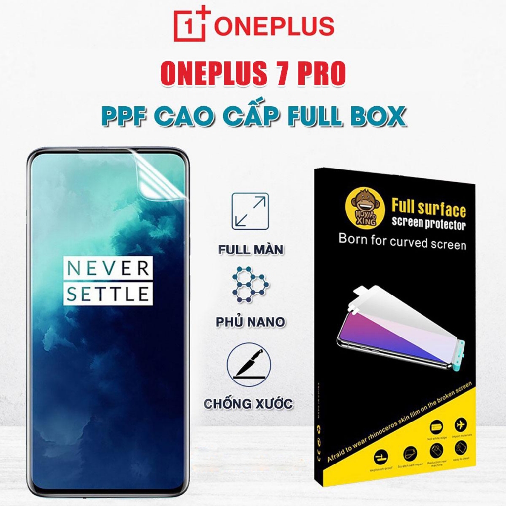 Dán màn hình Oneplus 7 Pro full màn hình trong suốt chính hãng Moxiao Xing - Dán dẻo Oneplus 7 Pro