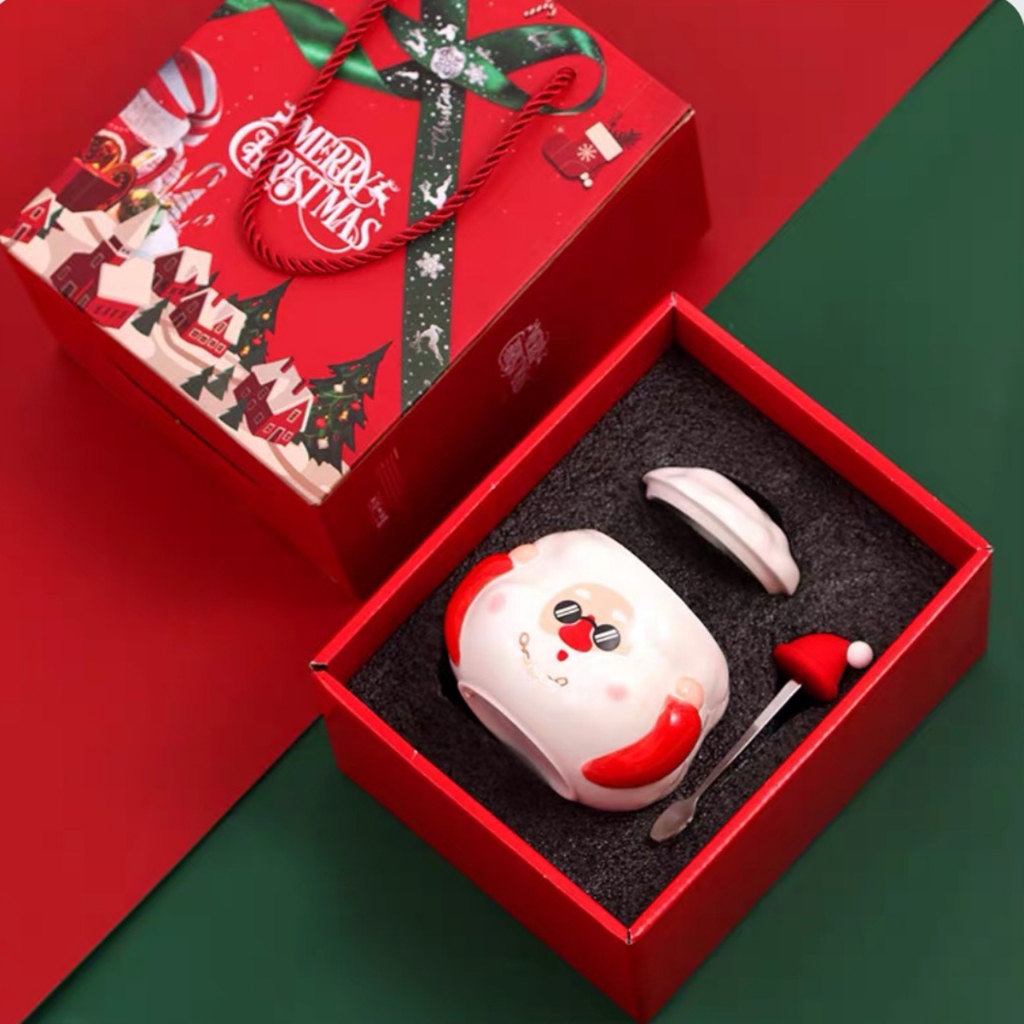 Ly Cốc sứ cốc quà tặng Noel Giáng Sinh 24/12 cao cấp kèm hộp quà và thiệp - C03