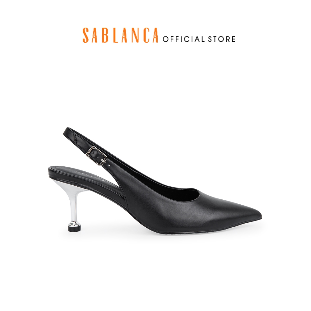 Giày Sandal cao gót nữ Slingback mũi nhọn SABLANCA BN0157