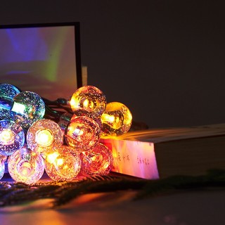 Dây đèn led usb pin bóng tròn cherry ball dùng trang trí lều trại ngoài trời, trong nhà, trang trí giáng sinh, noel, tết