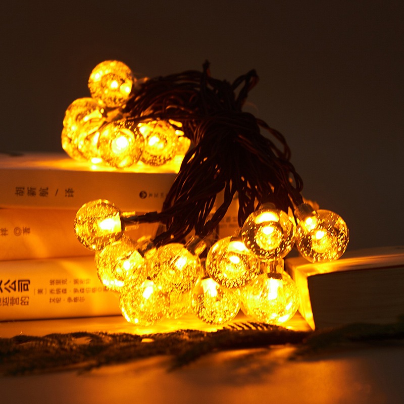 DÂY ĐÈN LED USB PIN BÓNG TRÒN CHERRY BALL dùng trang trí lều trại ngoài trời, trong nhà, trang trí giáng sinh, noel, tết