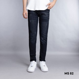 Quần jean nam đen xước cao cấp-chất bò co dãn tốt-hàng chuẫn shop(hình thật) Tranbehp KK1