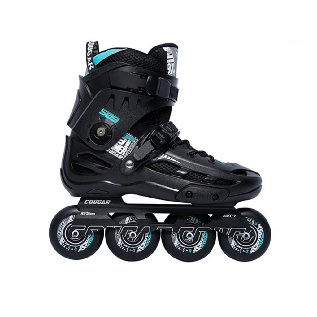 Giày patin người lớn  COUGAR 509C 2 màu đen/ trắng