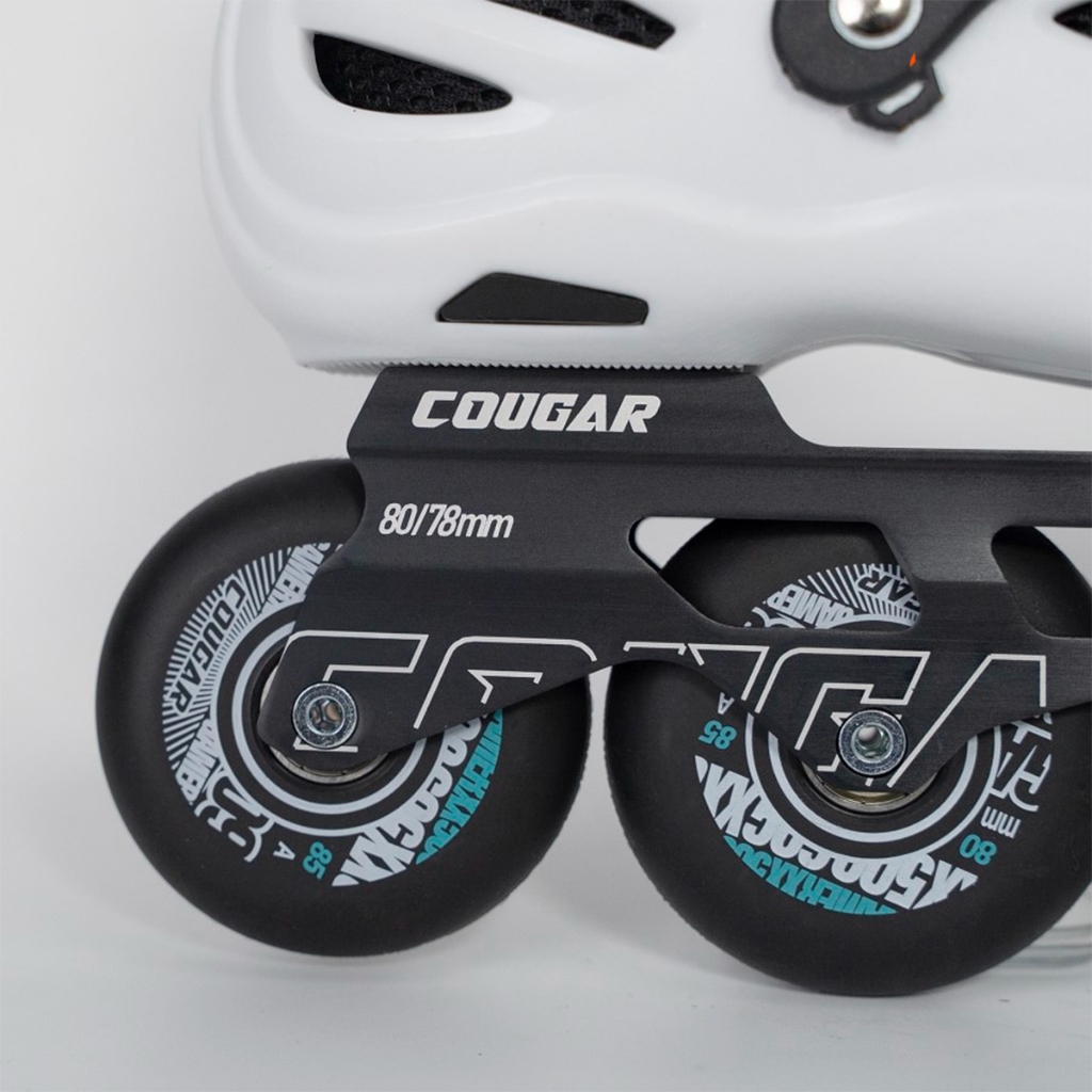 Giày patin người lớn  COUGAR 509C 2 màu đen/ trắng