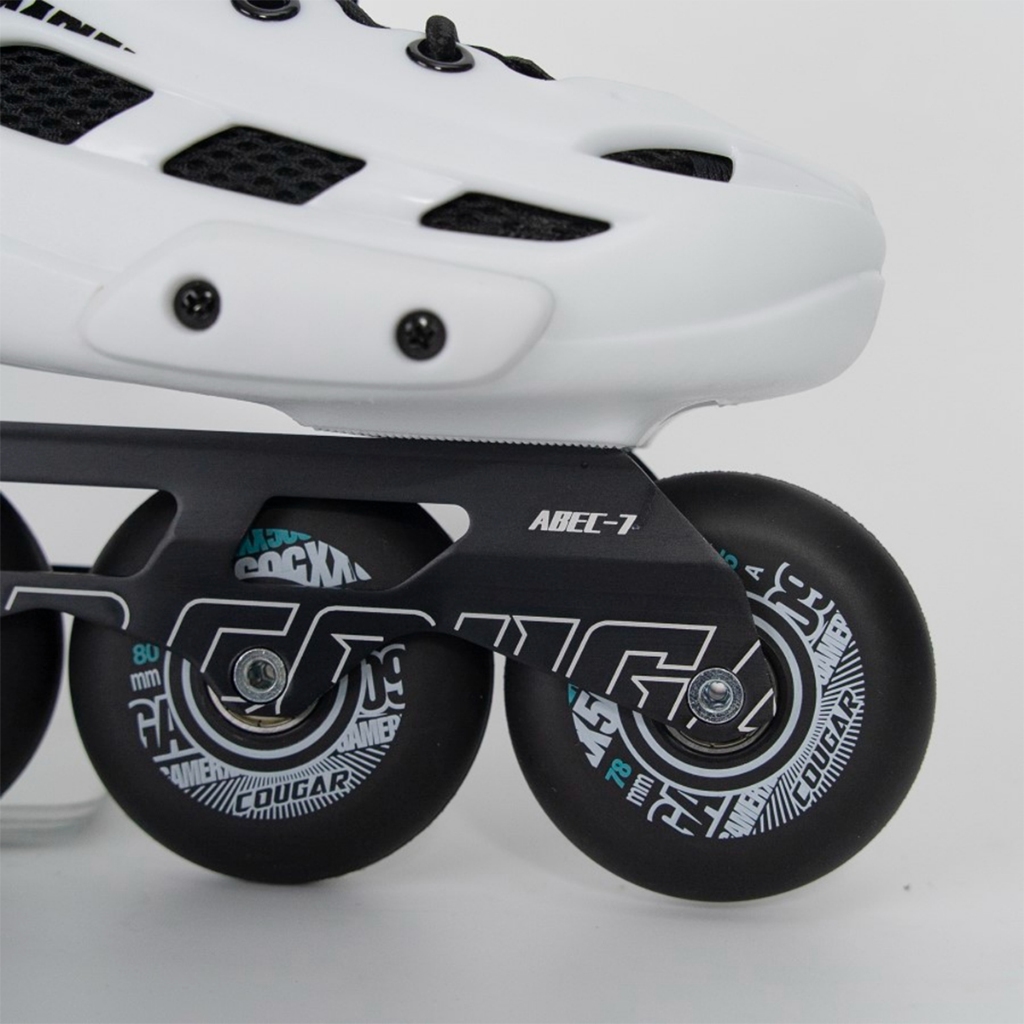 Giày patin người lớn  COUGAR 509C 2 màu đen/ trắng