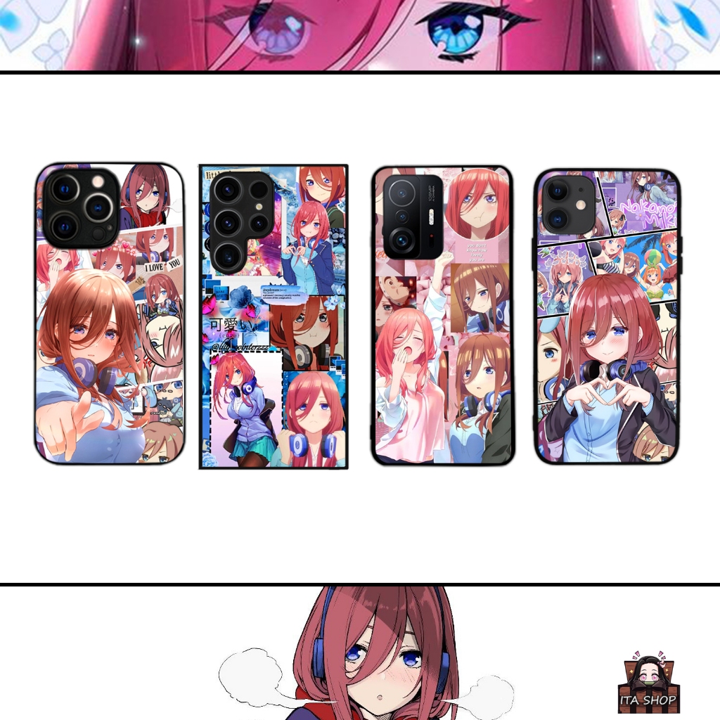 Ốp Lưng XIAOMI Redmi Note 11 11s 10 10s Pro 5G 9c 9s 11T 12 12s 12T 12C 10A 10C 13 Pro - Miku Nakano - 5 Toubu