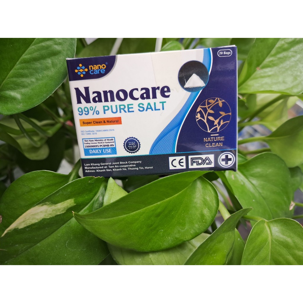 Bình rửa mũi Nanocare kèm 20 gói muối