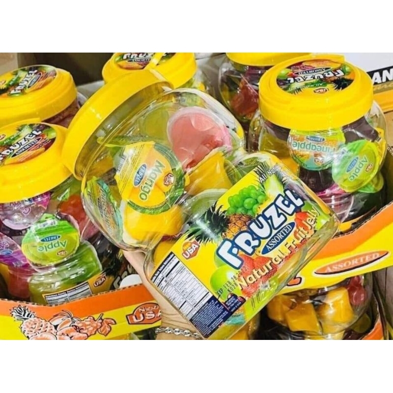 Thạch rau câu hương trái cây Fruzel Mỹ hộp 1.45kg