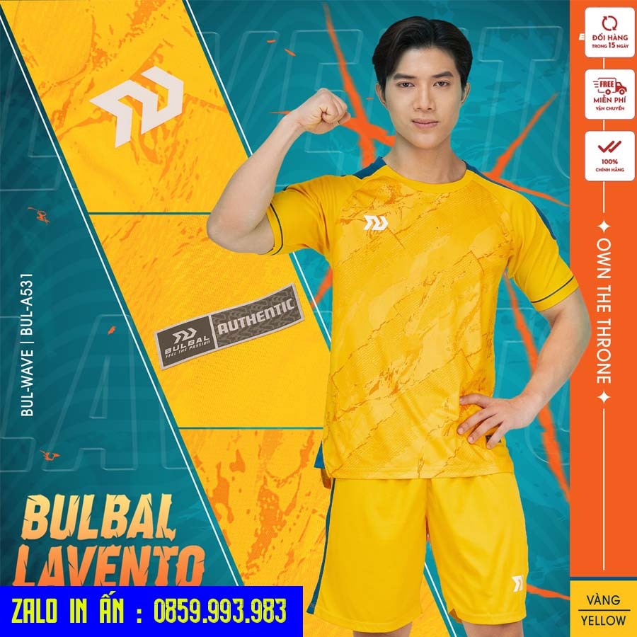 Bộ Quần Áo Đá Banh Bulbal Lavento Chính Hãng Chất Vải Xịn Thoáng Mát Siêu Đẹp