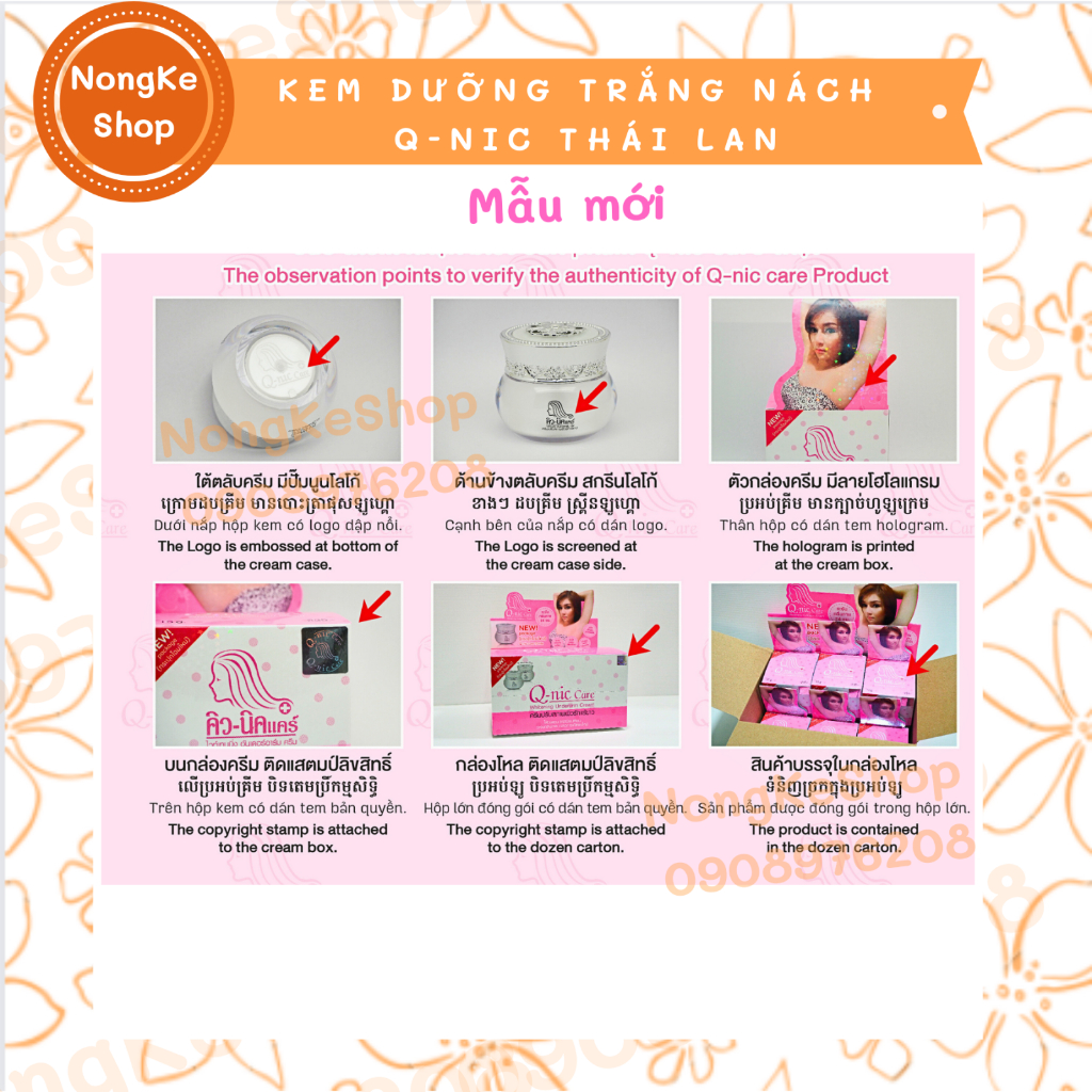 Kem dưỡng trắng nách Qnic Thái Lan