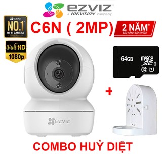 ( COMBO) Camera Wifi Ezviz_C6N 2MP 4MP 1080P, 2K Còi Hú, Đàm Thoại 2 Chiều Và Thẻ nhớ Chuyên Dụng Camera - BH 24 Tháng