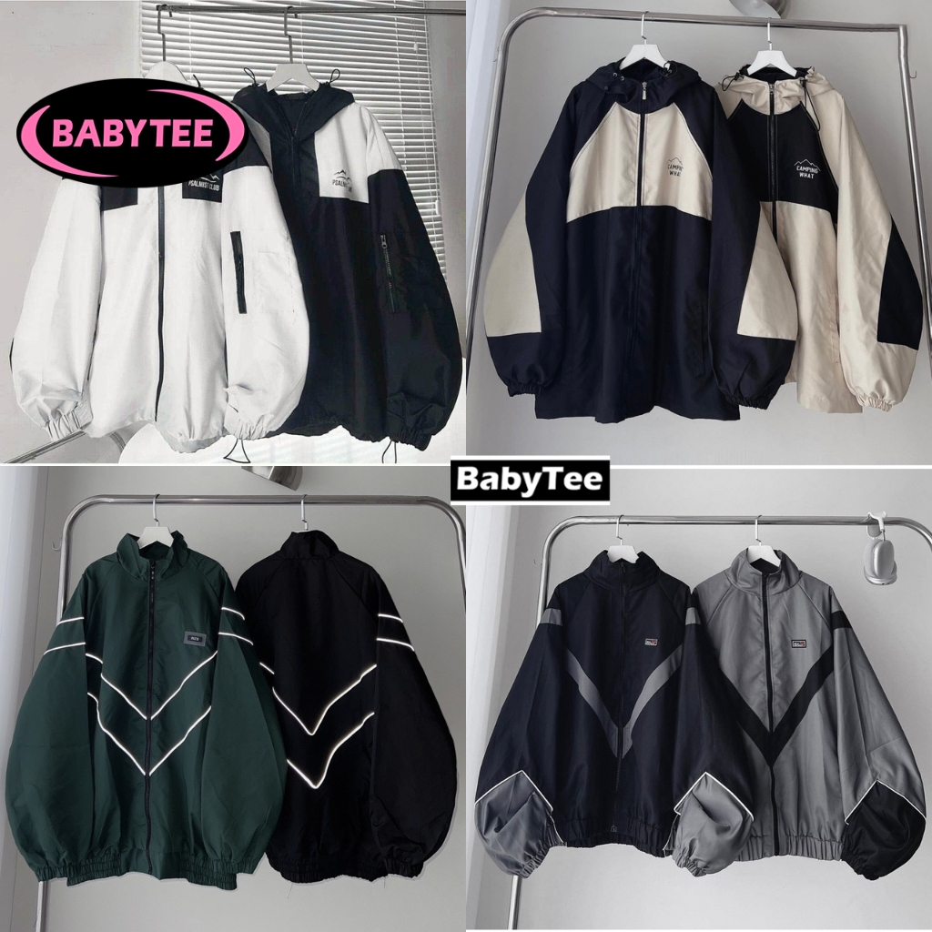 Áo khoác dù Nam Nữ Unisex Ulzzang Nhiều Mẫu Hot Áo Bomber dù 2 lớp lên from mặc siêu đẹp Baby Tee | BigBuy360 - bigbuy360.vn