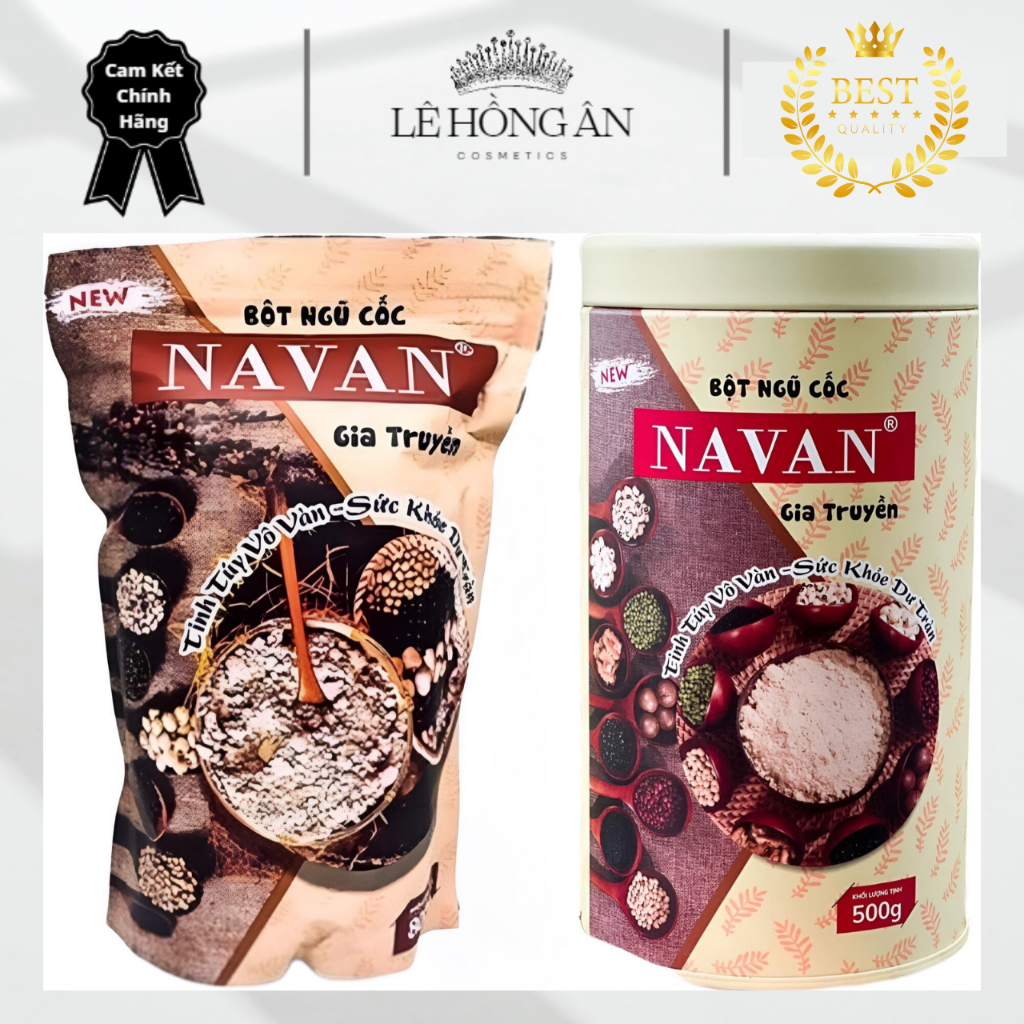Bột Ngũ Cốc Gia Truyền Navan Bột Pha Uống Ngũ Cốc 7 Vị Gói 800g