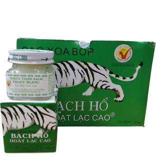 Cao xoa bóp Bạch Hổ Hoạt Lạc Cao Bảo Linh hộp 12 lọ - Đau thần kinh tọa, Côn trùng cắn, Đau đầu, Đau lưng