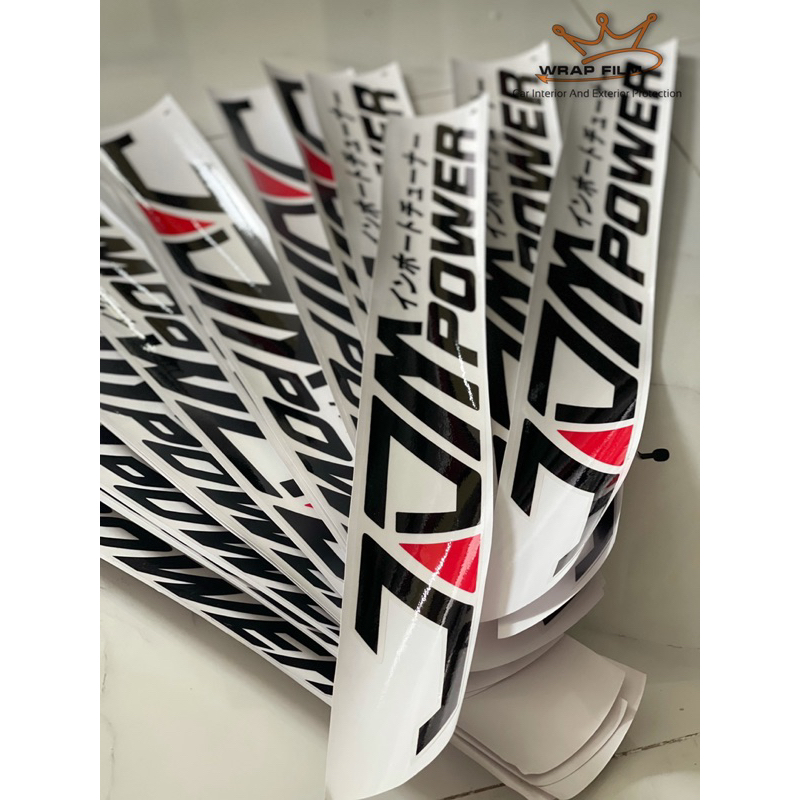 Tem trang trí ô tô - Tem JDM - Tem pvc 3 lớp