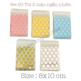 50 Túi dán nilong hình đựng bánh kẹo ,quà tặng có keo dán sẵn size 8x10cm
