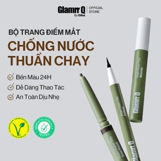  Bộ 3 Trang Điểm Mắt Glamrr Q Chống Nước Thuần Chay (Mascara, Eyeliner, Eye Brow)