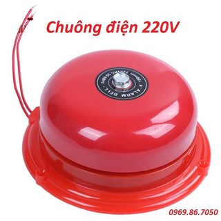Chuông điện 220V, 4 inch, 6 inch, 8 inch dùng làm chuông báo động, báo cháy, báo giờ làm việc công ty, nhà xưởng...