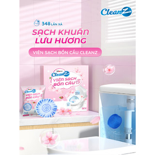Viên thả bồn cầu 3 in 1 vệ sinh, làm thơm bồn cầu CleanZ Aikomi (Hương Đào)