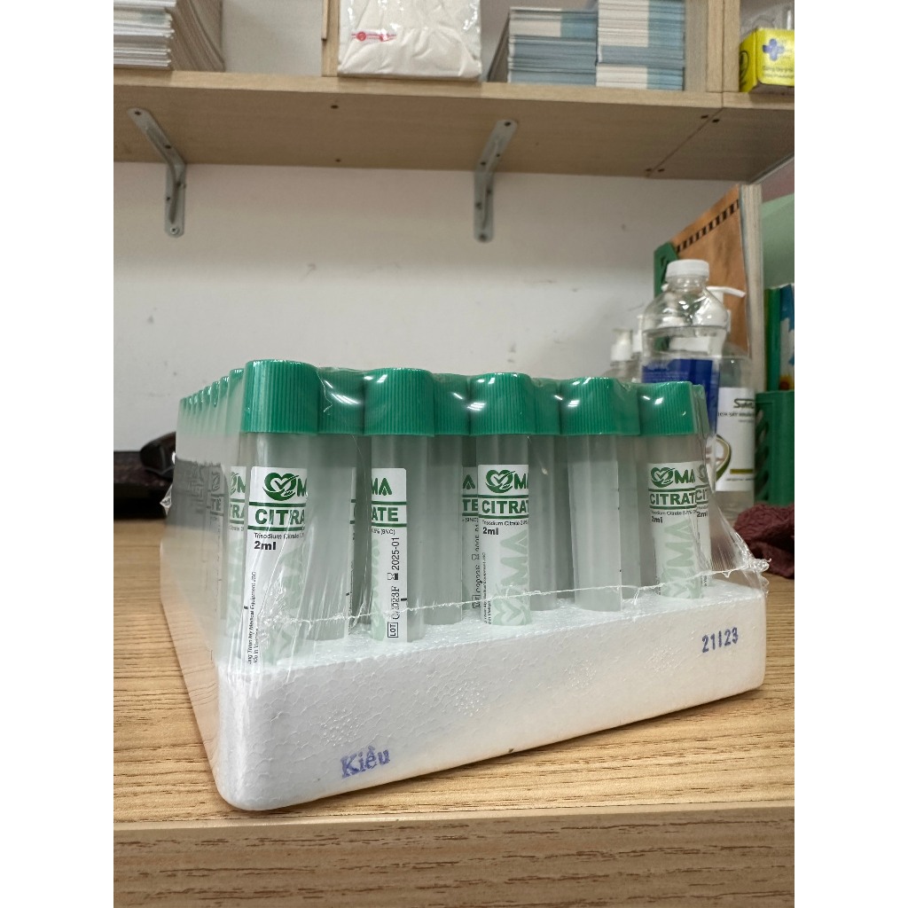 Ống nghiệm kháng đông 2ml Citrate VMA Hồng Thiện Mỹ