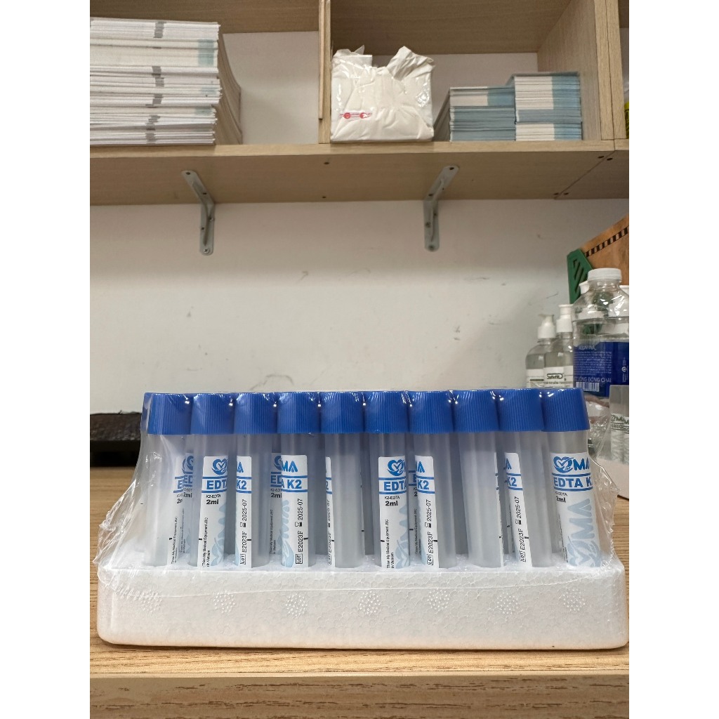 Ống nghiệm kháng đông 2ml Edta K2 VMA Hồng Thiện Mỹ