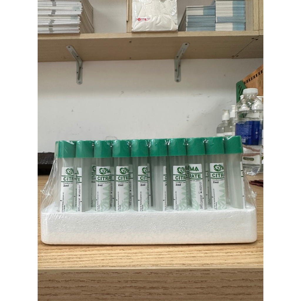 Ống nghiệm kháng đông 2ml Citrate VMA Hồng Thiện Mỹ