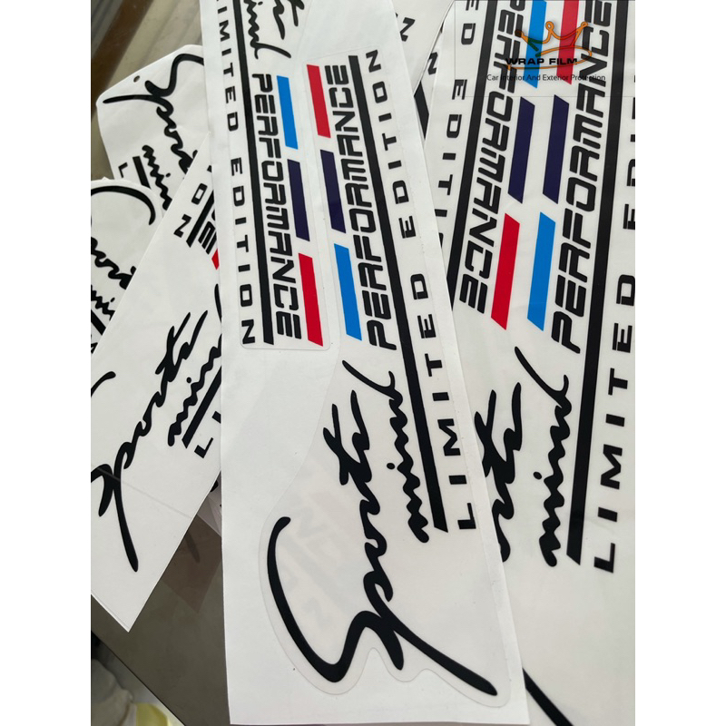 Tem trang trí nắp capo - Tem sport - Tem PVC 3 lớp