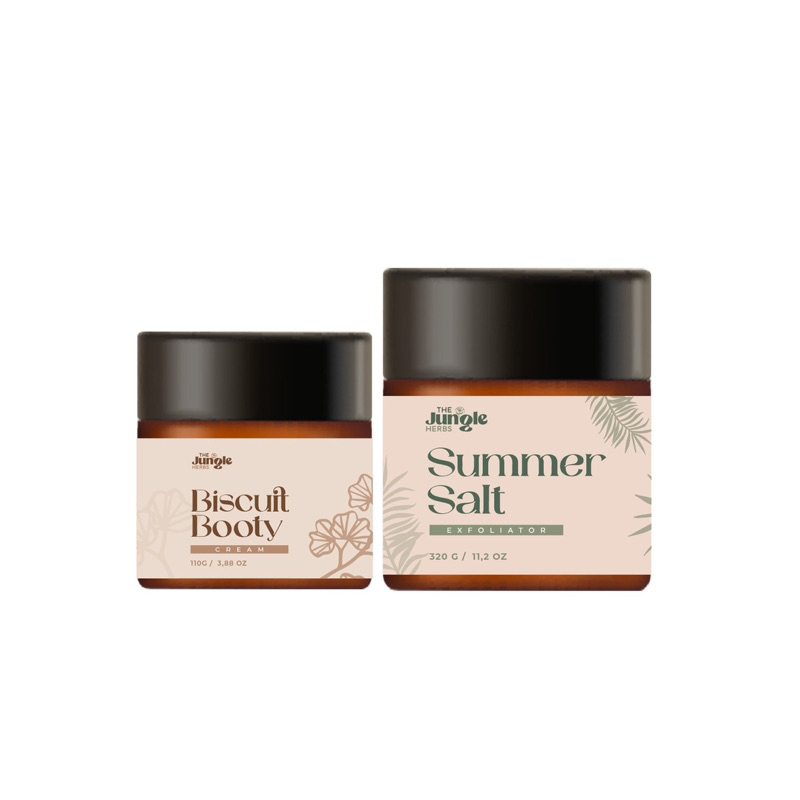 Combo kem mông và tẩy da chết handmade 🔥 Freeship 🔥 Giảm mụn lưng _ The Jungle Herbs