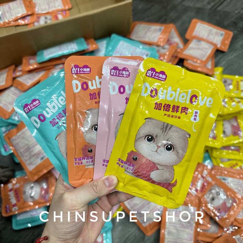 Pate Doublelove nội địa vị Cá dành cho Mèo - Gói 80gr