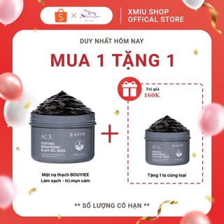 11.11 bouyiee mặt nạ thạch đen ac3 sạch sâu nâng tone