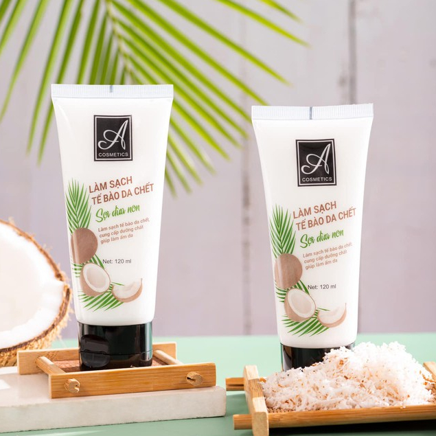 TẨY DA CHẾT SỢI DỪA NON A COSMETICS MẪU MỚI 120ML