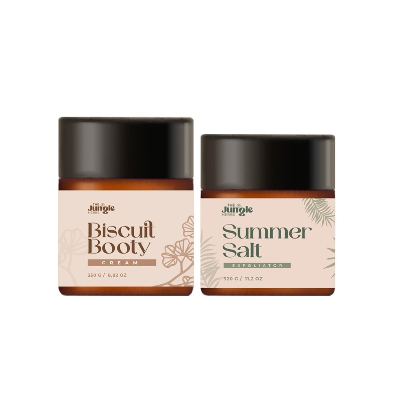 Combo kem mông và tẩy da chết handmade 🔥 Freeship 🔥 Giảm mụn lưng _ The Jungle Herbs