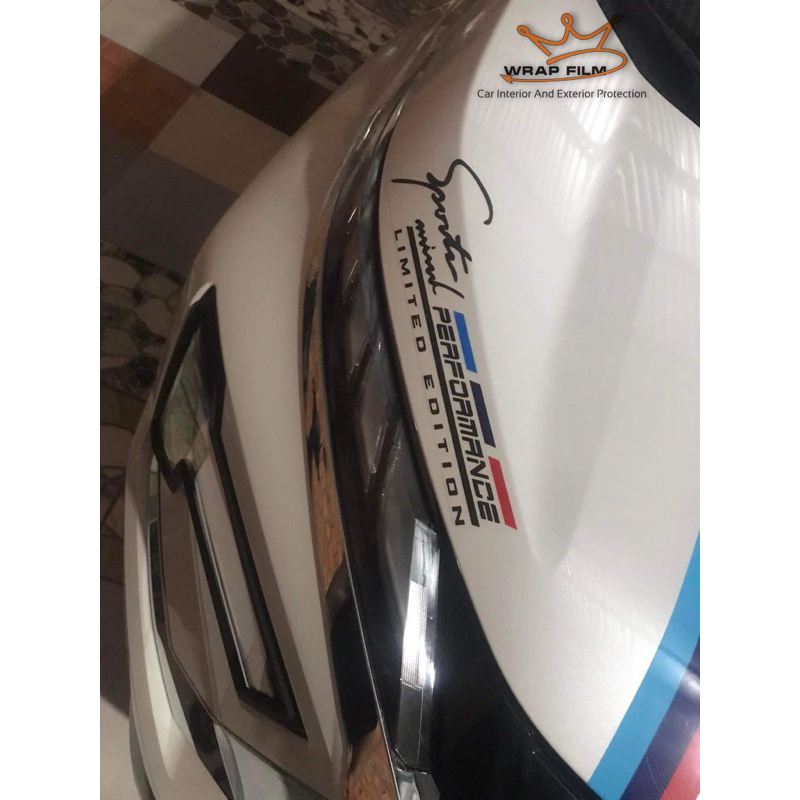 Tem trang trí nắp capo - Tem sport - Tem PVC 3 lớp