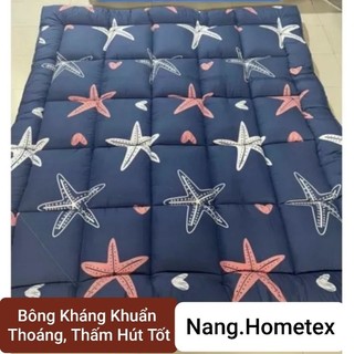 Nệm Topper 2m2x2m, Nệm Cuộn Trải Sàn big size. 3~4 người nằm, dày 6~7cm nằm cực êm