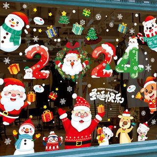 Decal noel trang trí giáng sinh dán cửa kính GN00