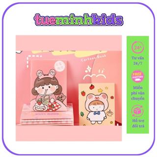 Sổ Tay Ghi Chú Giấy Kẻ Ly Tiện Lợi Bìa Dễ Thương Giá Rẻ