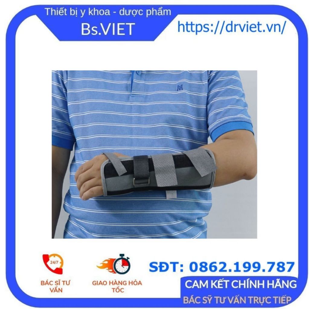 Nẹp cẳng tay dài trái phải GiaHu-007 là dụng cụ giúp cố định chấn thương gãy xương, bong gân cẳng tay, cổ tay và bàn tay