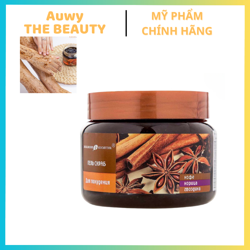 Tẩy Tế Bào Chết Toàn Thân Exclusive Belarus Chiết Xuất Quế Hồi & Cafe 380g