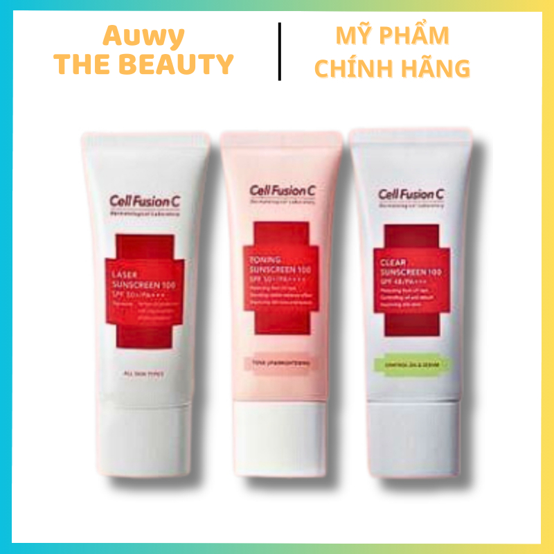 Kem Chống Nắng Nâng Tông Da Cell Fusion C Laser Suncreen / Toning Suncream Tuýt 50ml