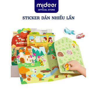 Sticker dán cho bé dùng được nhiều lần Mideer Reusable Jelly Sticker Set dán được trên nhiều bề mặt,đồ chơi thủ công cho