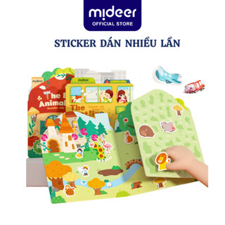 Miếng dán dùng nhiều lần Mideer Reusable Jelly Sticker Set dán được trên