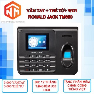Máy chấm công vân tay Ronald Jack TM800Wifi | Máy chấm công Wifi | Nhật Minh