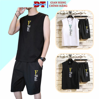 Bộ Sát Nách Nam Nữ Chữ V ,Bộ Đồ Thể Thao Ba Lỗ Chất Thun Lưới Mè co dãn 4 chiều S0