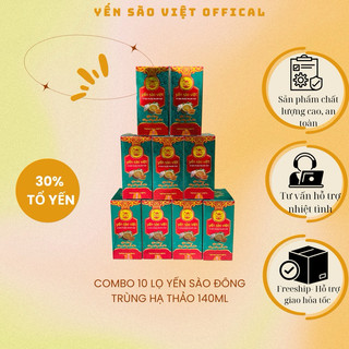 Combo 10 lọ Yến sào đông trùng